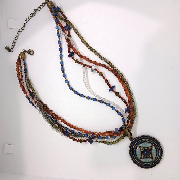 5-Strand Beaded Necklace - Picture 3 of 4